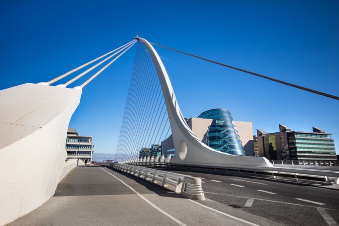 Samuel Beckett Bridge Dublin Ireland